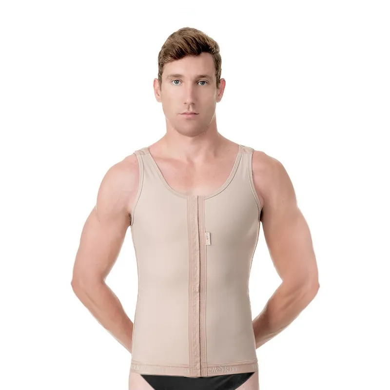 MEN’S SLEEVELESS COMPRESSION VEST, LONG OPEN